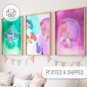 Feelings Posters, Emotions Therapy, Playroom Wall Art Nursery, Emotion Poster, Inside Out Wall Art, Classroom Decor, Kindergarten, 1st Grade