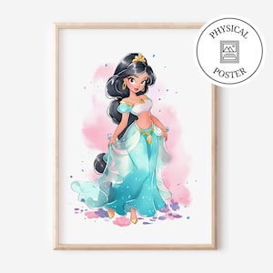 1 Princess Poster - Princesses Wall Art Decor - Girl Room Decor Posters - Princess Nursery - Princess Print Kid&#39;s Bedroom Decoration