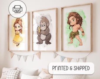 Tarzan Watercolor Poster - Watercolor Wall Art - Tarzan Art Decor - Nursery Room Wall Art Decor - Kids Room Posters - Nursery Art