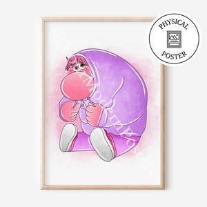 1 Poster Von innen nach außen 2 Charaktere - Kinderzimmer Kunst Dekor - Poster Aquarell Kunst - innen nach außen Drucke für Kinder - Kindermotivation