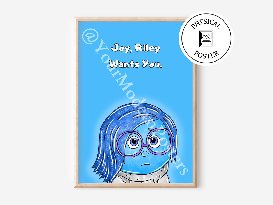 Joy Riley Inside Out Nursery Poster: Joy, Riley - Kids Room Decor - Etsy