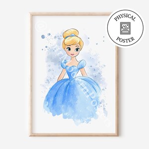 1 Princess Poster - Princesses Wall Art Decor - Girl Room Decor Posters - Princess Nursery - Princess Print Kid&#39;s Bedroom Decoration