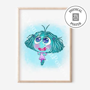 1 Poster Von innen nach außen 2 Charaktere - Kinderzimmer Kunst Dekor - Poster Aquarell Kunst - innen nach außen Drucke für Kinder - Kindermotivation