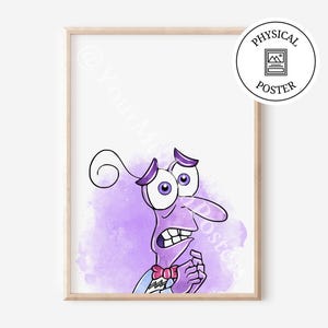 1 Poster Von innen nach außen 2 Charaktere - Kinderzimmer Kunst Dekor - Poster Aquarell Kunst - innen nach außen Drucke für Kinder - Kindermotivation