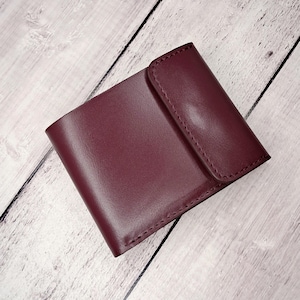 Cartera pequeña de piel para mujer, Cartera compacta, Cartera para mujer, Regalo único para ella