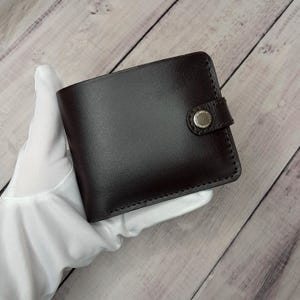 Braune Leder Geldbörse | Kompakte Geldbörse | Leder Geldbeutel | Perfektes Geschenk