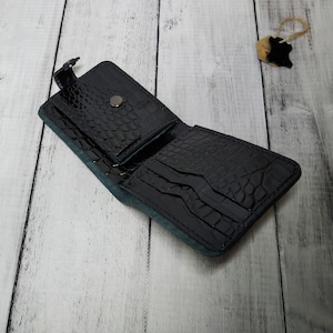 Cartera de patente / Cartera de cuero compacta perfecta / Cartera pequeña / Regalo para ella
