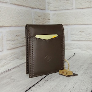 Unique Thin Leather RFID Wallet | Christmas Genuine Leather Wallet | Anniversary Gift For Him Husband Boyfriend Men Father Dad Son Friend