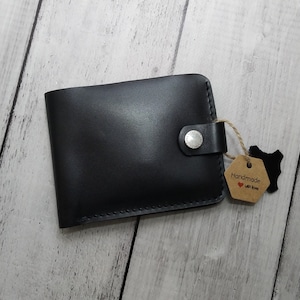 Perfekte Kompakte Leder Geldbörse | Echtleder Geldbörse | Jubiläumsgeschenk für Ihn
