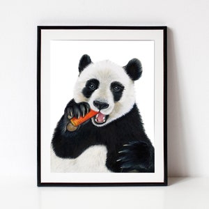 Panda fine art print, limited edition