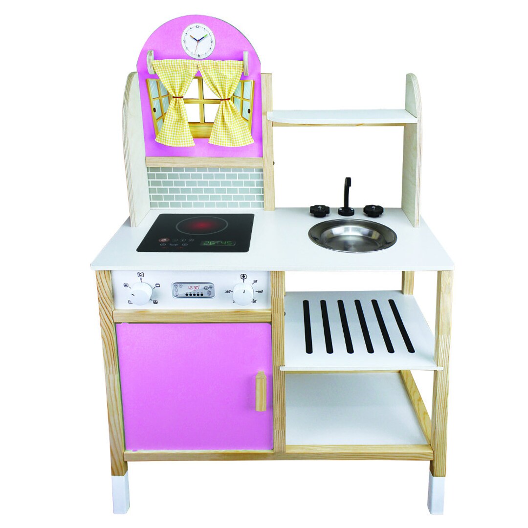 Natural Wood Kitchen Wooden Kitchen Set for Kids Wooden Etsy