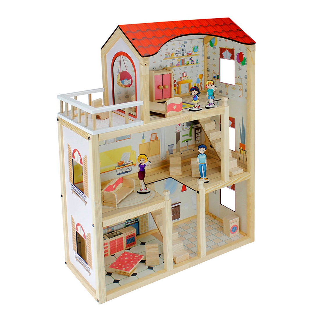 Wooden Dollhouse Etsy