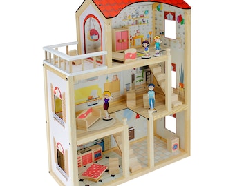 casa de muñecas de madera