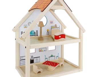 casa de muñecas de madera