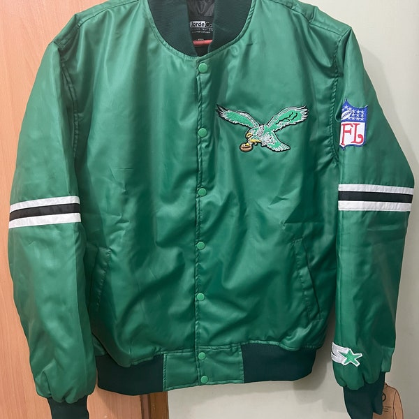 Men’s Renegade Philadelphia Varsity Jacket | Eagles Letterman Green Bomber Jacket