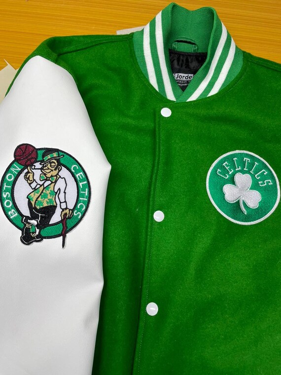 Boston celtics leather jacket sale