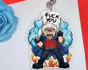 DMC Angry Nero Acrylic Keychain