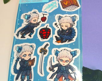DMC Chibi SDT Vergil Sticker Sheet