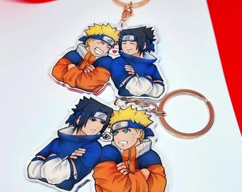 NaruSasu Holo Keychain