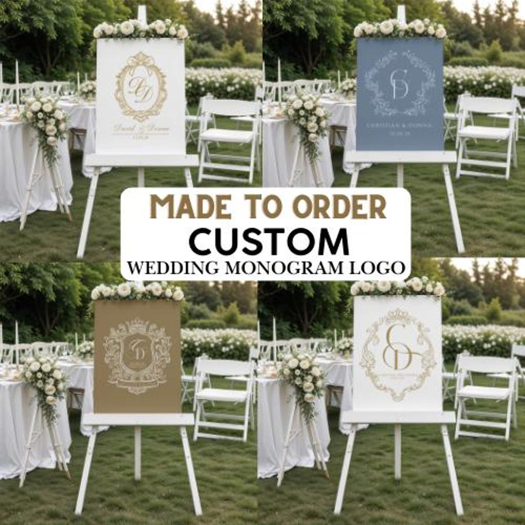 Custom Wedding Monogram Logo – Made to Order – Personalized Wedding ...