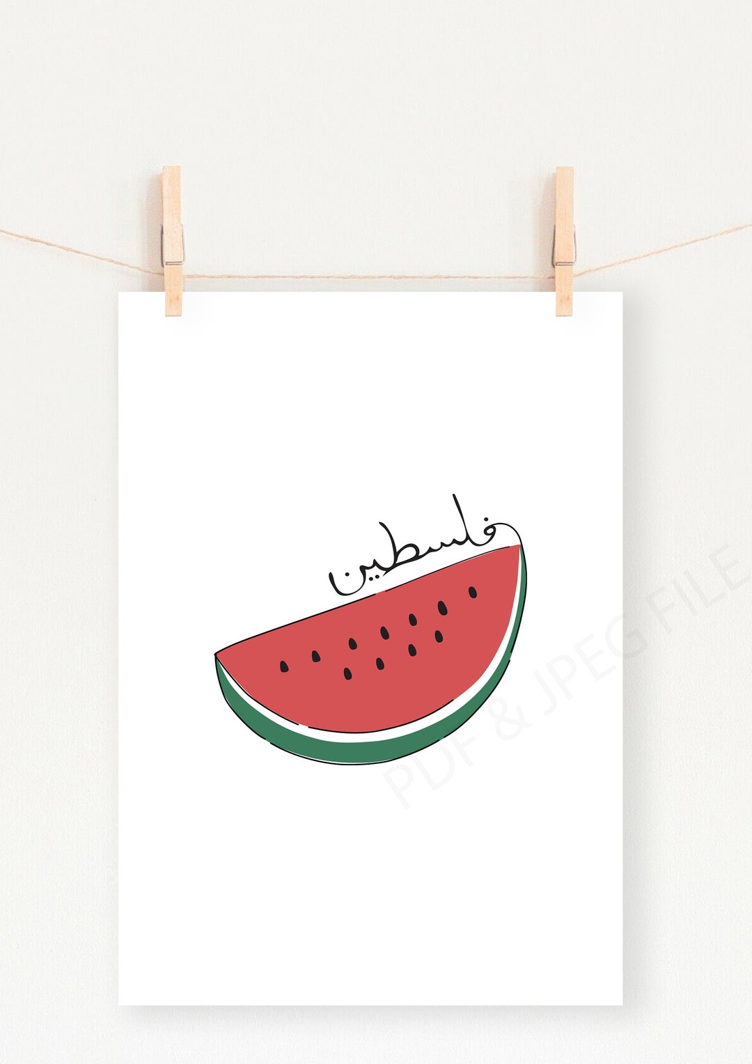 Palestine Watermelon Digital Art - Etsy