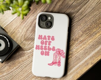 Pink Cowgirl Boots Phone Case: Western Style iPhone, Galaxy, Pixel