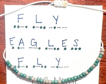 Bracelet en code Morse FLY EAGLES FLY