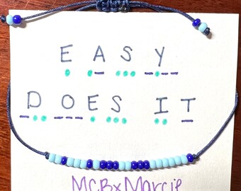 Bracelet code morse EASY DOING IT