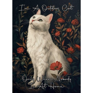 Cat Artwork Vintage Style Cat Painting Antique Cat Painting Cat Gift Cat Lover Wall Art Home Decore Interior Design Humor Cat Art Animal Art