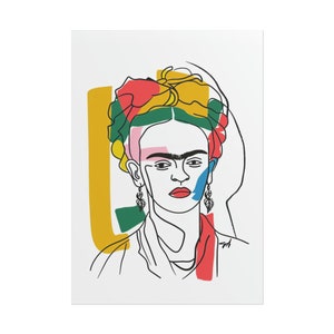 Frida Kalho Sketch On Paper Print Frida Art For Home Decor Frida Sketch Contemporary Wall Art Mexican Art Reproduction Paper Prints Art