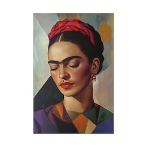 Frida Kalho Painting Home Wall Decore Interior Design Wall Art Frida Art Paintings Fridas Art Frida Lovers Perfect Gift Living Room Art