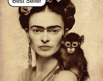 Frida Kalho Sketch Frida Art For Home Decor Frida Sketch Contemporary Wall Art Mexican Art Print Art Bohemian Art Wall Gallery Art Design