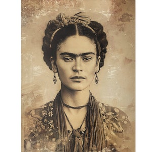Frida Kalho Sketch On Paper Or Canvas Frida Art For Home Decor Frida Sketch Contemporary Wall Art Mexican Art Sketch Wall Art Frida Gallery