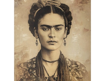 Frida Kalho Sketch On Paper Or Canvas Frida Art For Home Decor Frida Sketch Contemporary Wall Art Mexican Art Sketch Wall Art Frida Gallery