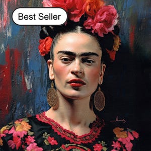 Frida Kalho Oil Painting Canvas Or Paper Frida Art For Home Decor Frida Painting Contemporary Wall Art Mexican Art Reproduction Frida Gift