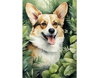 Pembroke Welsh Corgi Poster Dogs Pets Wall Art Pembroke Welsh Corgi Watercolor Pets Gift Dog Lover Pembroke Welsh Corgi Print Art Pembroke