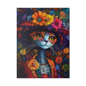Dia De Muertos Catrina Painting Mexican Catrina Tradition Day Of The Dead Mexican Festival Art Dia De Los Muertos Painting Mexican Fiesta