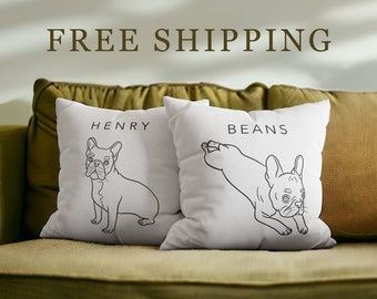 Personalized pet pillow, Custom Dog Pillow, Personalized Dog Pillows, Custom Cat Pillow, Pet Home Decor, Custom Pet Portrait Pillow