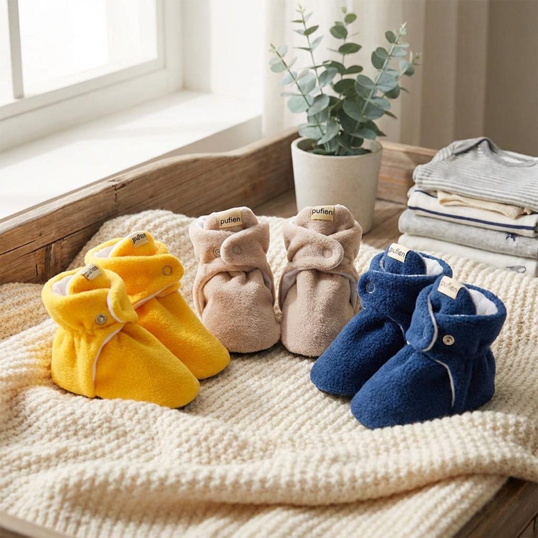 Baby Kids Slippers Booties First Walking Shoes Newborn Gift Baby Shower ...