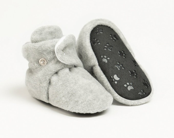 Handmade BabyZilla Baby Booties Perfect Newborn Gift Baby Walking Shoes Warm Cozy Baby Slippers Soft Booties Non-Slip Adjustable Baby Shoes