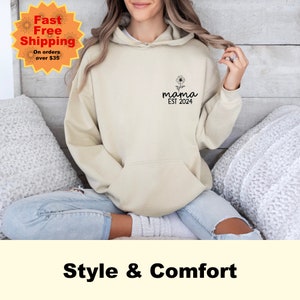 Comfort Colors® Cute Mama Shirt, Mothers Day Gift For New Mom, Gift For Mothers, Mom Shirt, Mothers Day Shirt, Mom Established