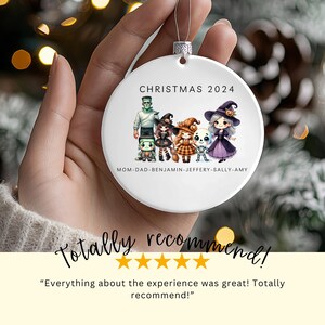 Family of Six Christmas Ornament, Family of 6, Family Ornament, Personalized Baby&#39;s First Christmas Ornament, First Christmas Ornament