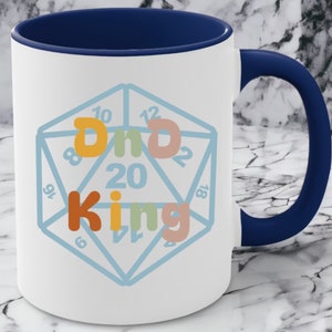 DnD King mug DnD gift  D&D mug  Dungeons and Dragons mug  Dungeon Master Mug dnd mug  DnD Dad dnd gifts for Dm