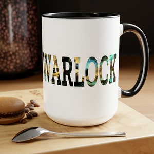 DnD Warlock mug DnD gift  D&D mug  Dungeons and Dragons mug  Dungeon Master Mug dnd mug  dnd Dm gifts