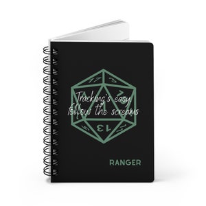 DnD Notebook | Ranger journal | D&d notebook | Dnd character | dnd gifts for her or him | Dungeons and Dragons notebook