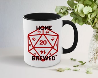 Home Brewed DnD mug DnD gift D&D mug Dungeons and Dragons mug Dungeon Master Mug dnd mug  DnD Dad dnd gifts for Dm