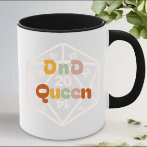 DnD Queen mug DnD gift D&D mug Dungeons and Dragons mug DM Mug| DnD gifts funny dnd mug DnD Mom Dm gifts