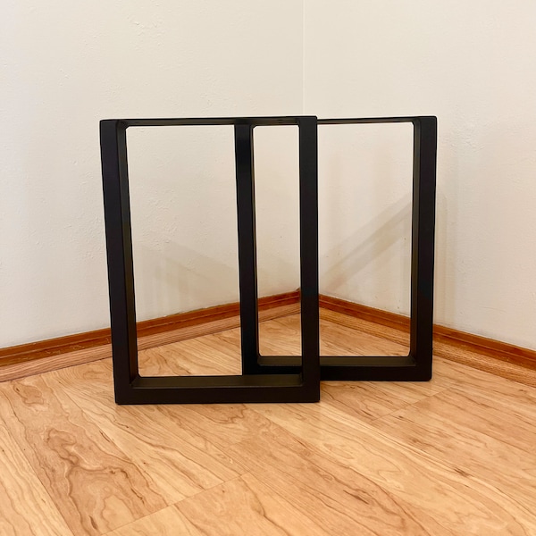 Square Black Metal Coffee Table Legs Etsy