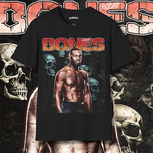 Camiseta de Jon Jones / Merchandising de luchadores de UFC GOAT / Ropa de Bones Jones / Regalo exclusivo de campeón de MMA para fanáticos de las artes marciales