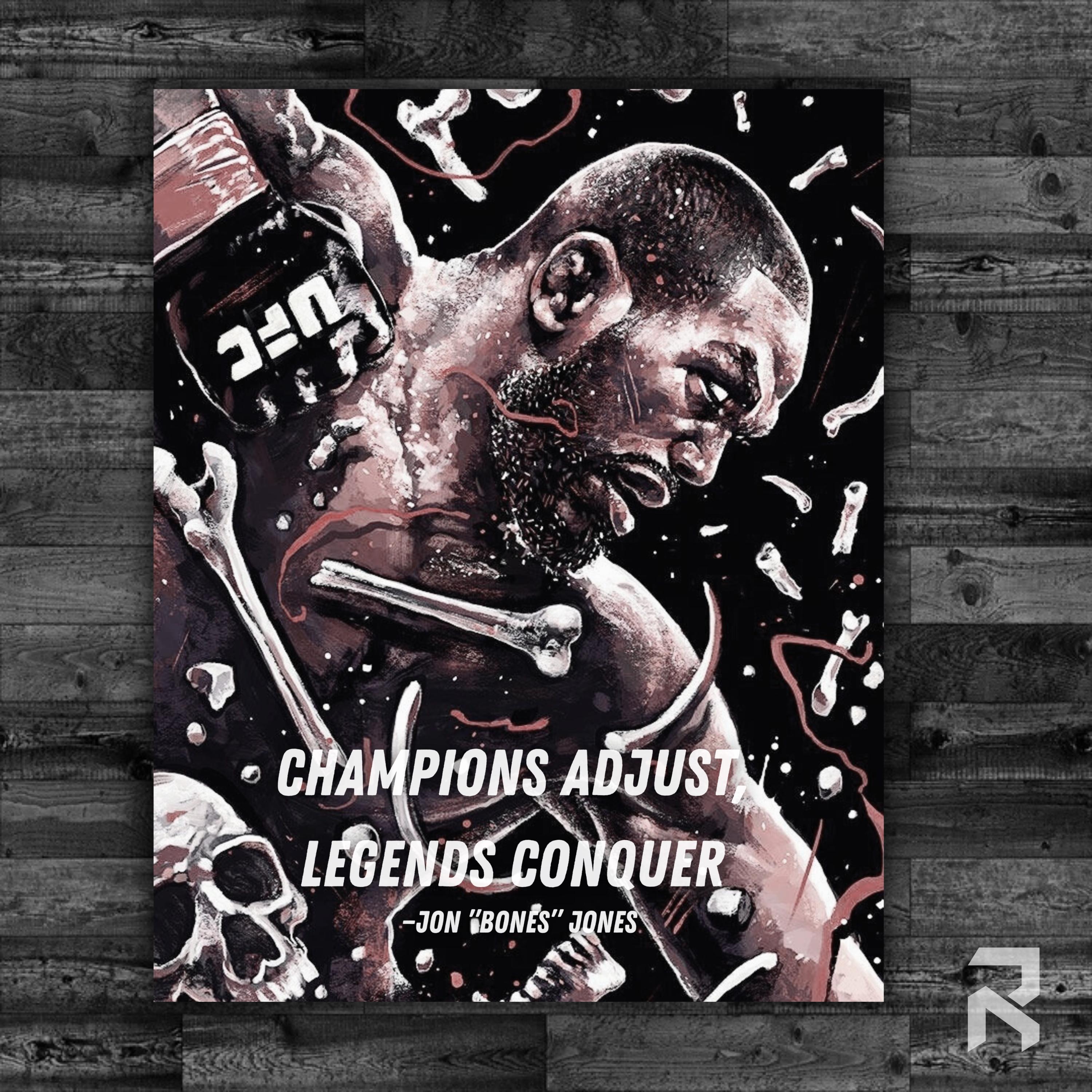 Jon Bones Jones UFC Champion Poster | MMA Legend Wall Art | Goat Status  Decor for Fight Fans - Etsy Israel, image size:3000x3000